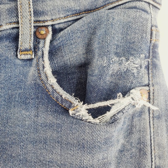 AGOLDE Sophie Mid Rise Skinny Ankle Length Distressed Jeans Women's Size 26 EUC - Picture 7 of 10